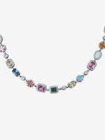 Moissanite Stones & Cross Necklace.