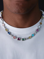 Moissanite Stones & Cross Necklace.